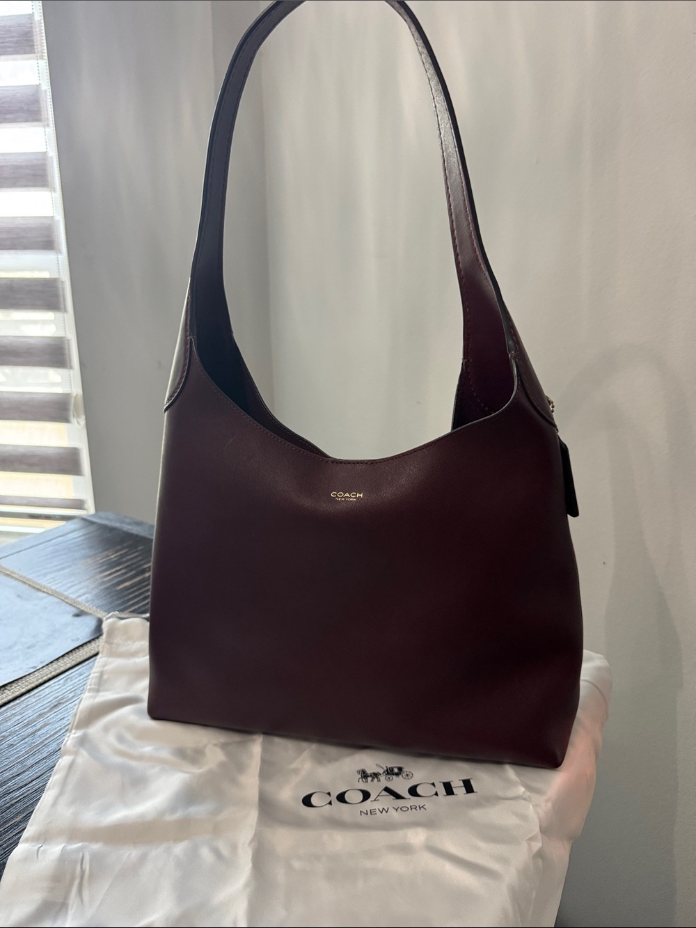 Coach Brooklyn 34 Merlot Color shoulder bag discontinued